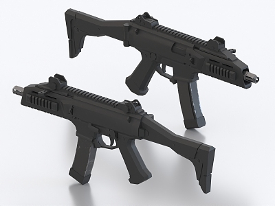 submachine gun assault rifle weapon firearms model