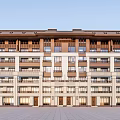 New Chinese-style Residential Building New Classical Multi-storey House 3d model
