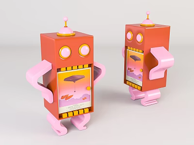 Modern children's decorative cabinet 3d model