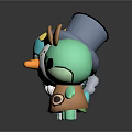 Cartoon Game And Movie Characters With Various Colors Unique Designs Arranged On Reflective Background