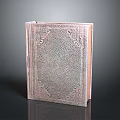 Elegant Decorative Book With Intricate Pattern And Textured Cover For Home Decor