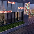 National Center For Contemporary Arts Neman House Exterior With Geometric Decor And Night Lighting