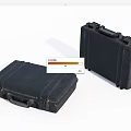 Two Black Hard Shell Cases Rugged Protective Storage Containers With Secure Handles 3d model