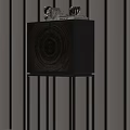 Elegant Modern Entryway Side Cabinet With Wooden Door And Black Metal Frame