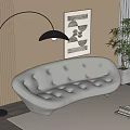 Double sofa 3d model