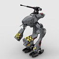 LEGO toy building blocks war machine robot fighting machine 3d model