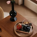 Middle Ancient Bianseveral Books Pastry Apple Vase 3d model