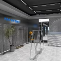 SOPHNET Clothing Store Interior With Glass Front Display Mannequins And Modern Lighting