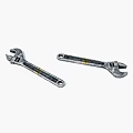 Adjustable Wrenches As Essential Hardware Tools With Durable Metal Construction For Home Repair
