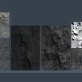 Textured Background Wall Design With Various Patterns And Decorative Panels
