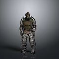 Mechanical Reinforced Full Body Protective Suit With Armor Components For Daily Use