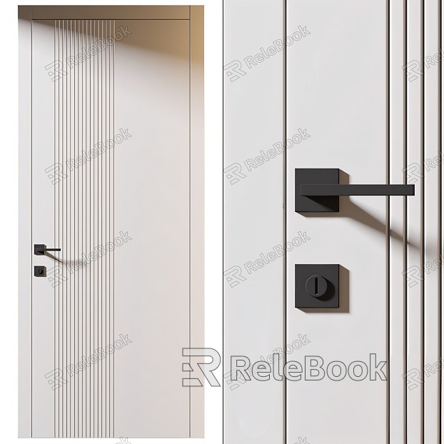 Minimalist swing door model