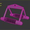 Sturdy Metal Push Up Bars With Black Non Slip Grips For Home Workouts