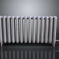 Vintage Cast Iron Radiator Heating Device With Classic Design And Structure