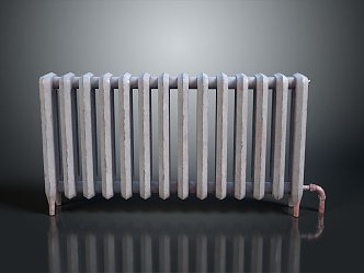 Heater furnace water heater heating electric heater radiator old radiator heating equipment 3d model