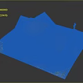 Church Building Model With Red Roof White Walls Cross On Roof And Lawn Pathway