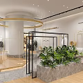 Stylish Modern Clothing Store With Elegant Window Display Mannequins And Glass Doors