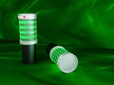 Flash bar nightclub props Heineken 3d model