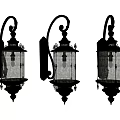 Vintage Classic Wall Sconce Design With Metal Frame And Transparent Glass Shade