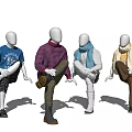 Modern Model Menswear Model 3d model