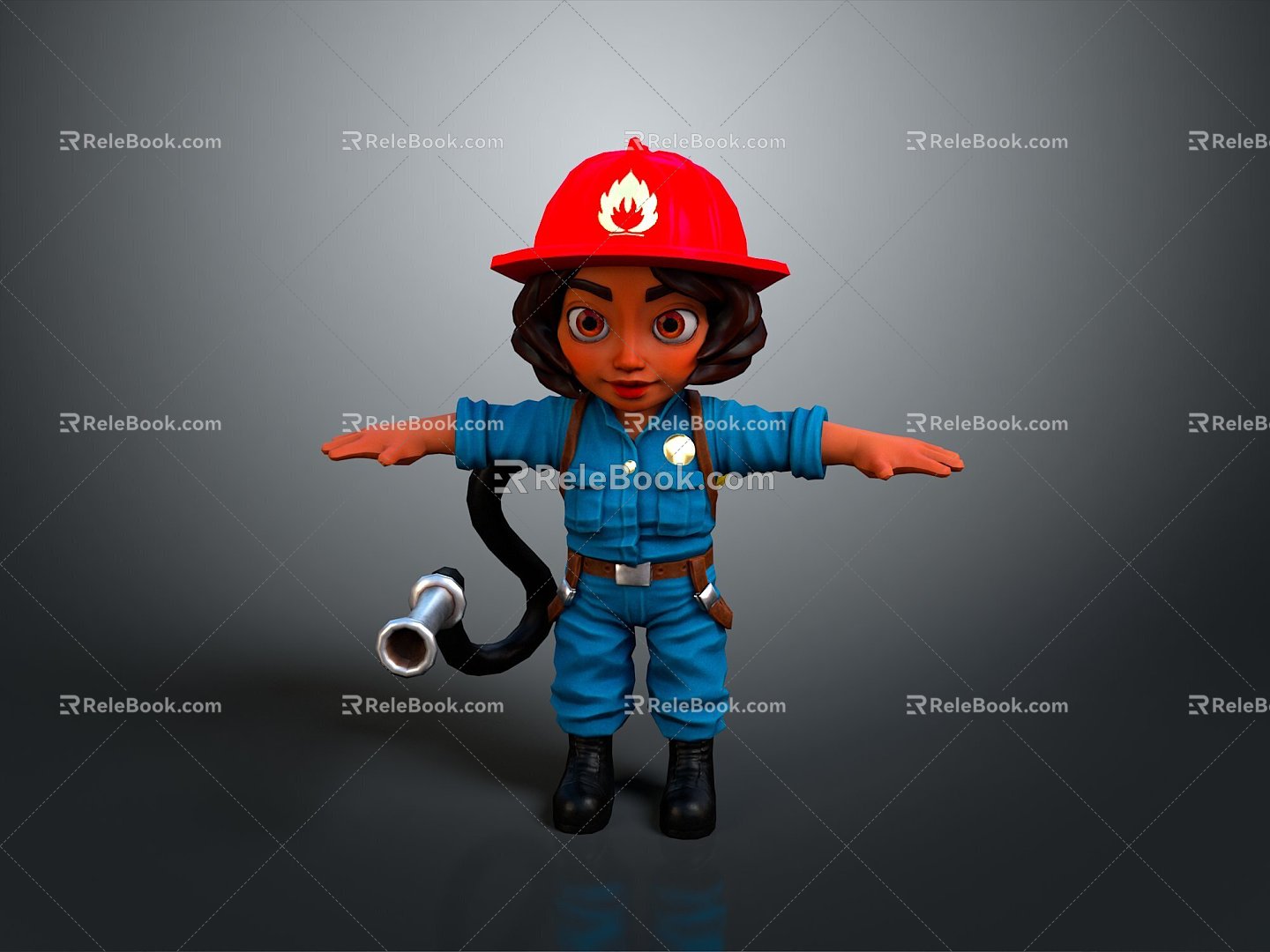 Firefighter Clothing Firefighter Fire Fighting Clothing Male Character Male Character Male Male Handsome 3d model