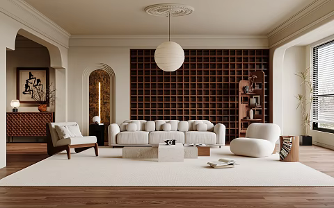 Quiet Living Room Middle Living Room Living Room 3d model