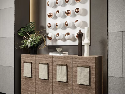 Decorative Bucket Cabinet Side Cabinet Pendant 3d model Decorative Bucket Cabinet Side Cabinet Pendant 3d model