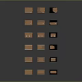 Various Colored Storage Boxes In Brown Black And Transparent For Home Organization