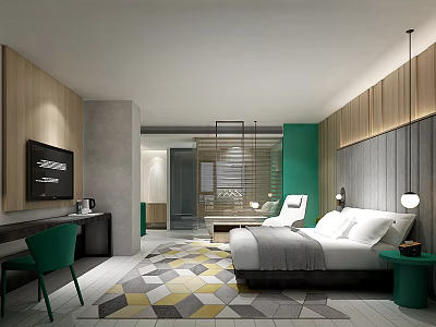 Hotel Rooms Modern Rooms 3d model Hotel Rooms Modern Rooms 3d model
