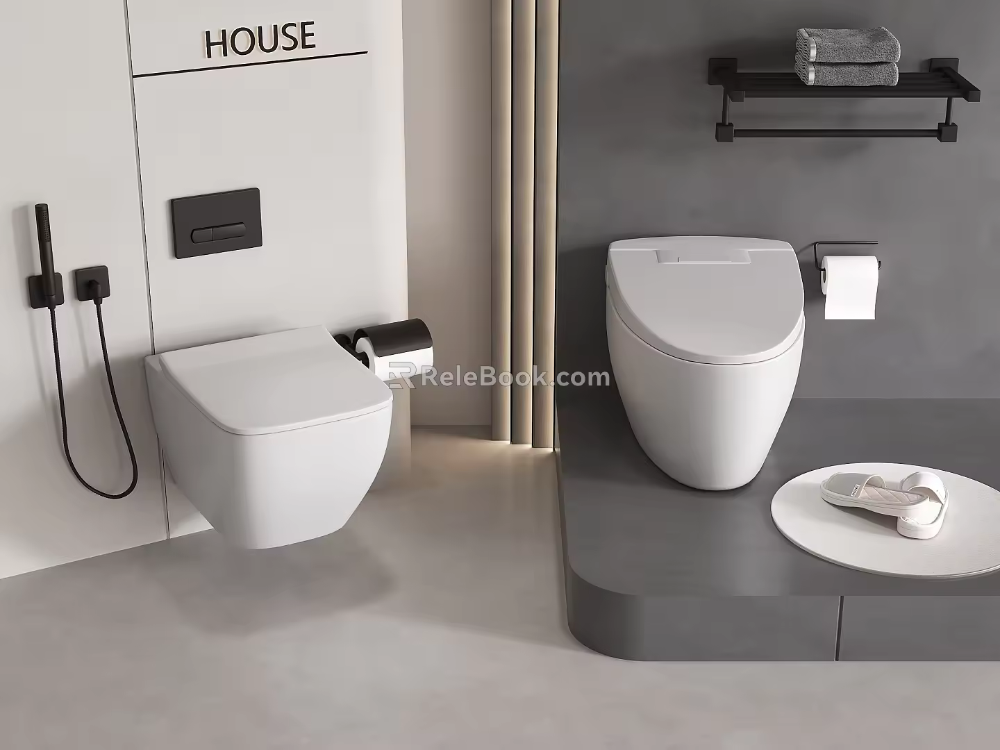 Toilet Smart Toilet Hand Tray Sensor 3d model