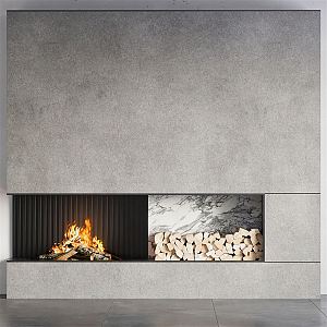 Modern Fireplace 3d model