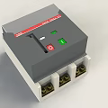 Electrical MCB MCCB Circuit Breakers With Red Green Buttons And Gray Housing