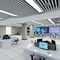 Modern Monitoring Room Information Room Monitoring Room 3d model