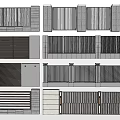 Modern Entrance Gate Designs With Metal Slats Stone Pillars And Contemporary Styles