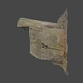Natural Rustic Tree Stump Chair With Handcrafted Wood Texture And Gravel Base