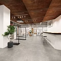 Modern Clothing Store Interior With Open Space Clothing Racks And Plants