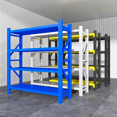 Steel Shelf Storage Rack Storage Rack 3d model