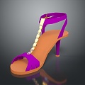 High Heels Stiletto Shoes Stiletto Heels Thick Heel Shoes 3d model