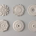 Ornate Circular Carved Decorations For Interior Design With Intricate Patterns And Details