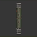 Green SC Logistics Model Tank Car With Ladder On Railway Tracks
