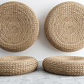 New Chinese Cushion Zen Cushion 3d model