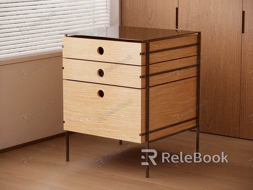 Modern Side Bedside Cabinet model