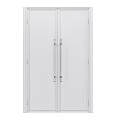 Luxury Kitchen Cabinet Doors With Brass Frame And Frosted Glass Panels