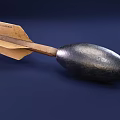 grenade torpedo howitzer projectile missile weapon 3d model