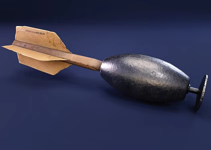 grenade torpedo howitzer projectile missile weapon 3d model