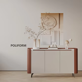 Modern Entrance Cabinet 3d model