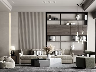 Modern Sofa Coffee Table Combination Sofa Coffee Table 3d model