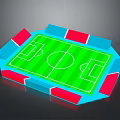 Football Field Football Field Stadium Sports Ground Gymnasium Architecture Landscape Outdoor Architecture 3d model