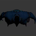 Advanced Humanoid Character Design Of Alien Creature With Blue Armored Suit And Glowing Elements