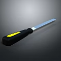 Professional Hardware Tool Knife Featuring Black And Yellow Handle With Silver Blade 3d model